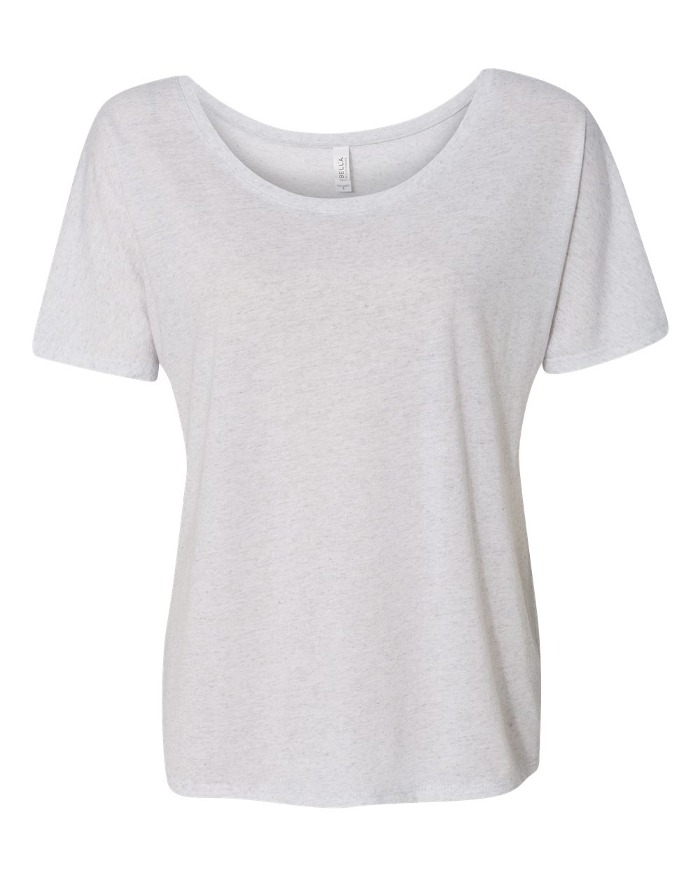 Women’s Slouchy Tee - Front - B80606113 - White Fleck Triblend