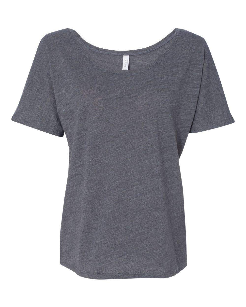 Women’s Slouchy Tee - Front - B80606133 - Asphalt Slub