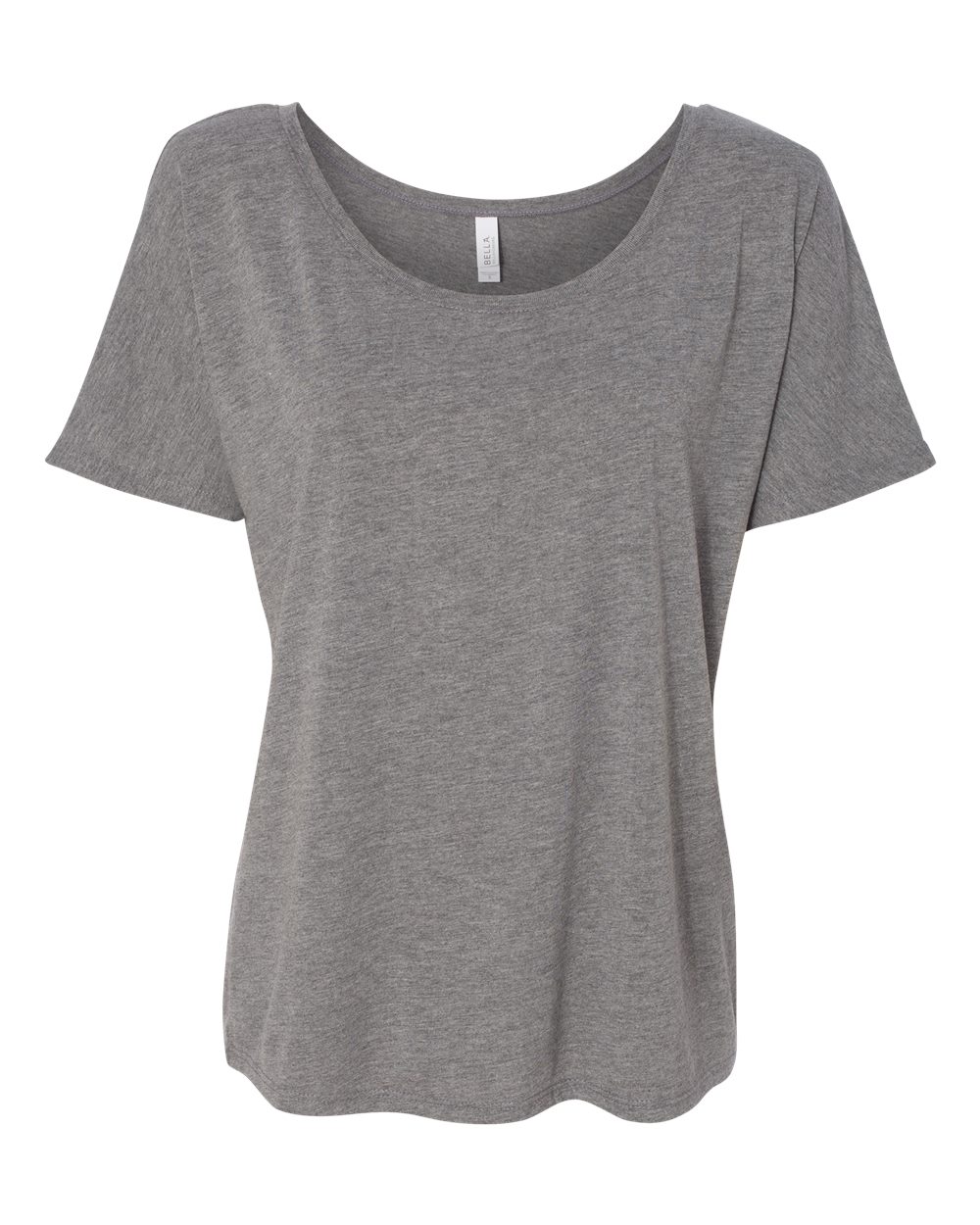 Women’s Slouchy Tee - Front - B80606353 - Grey Triblend