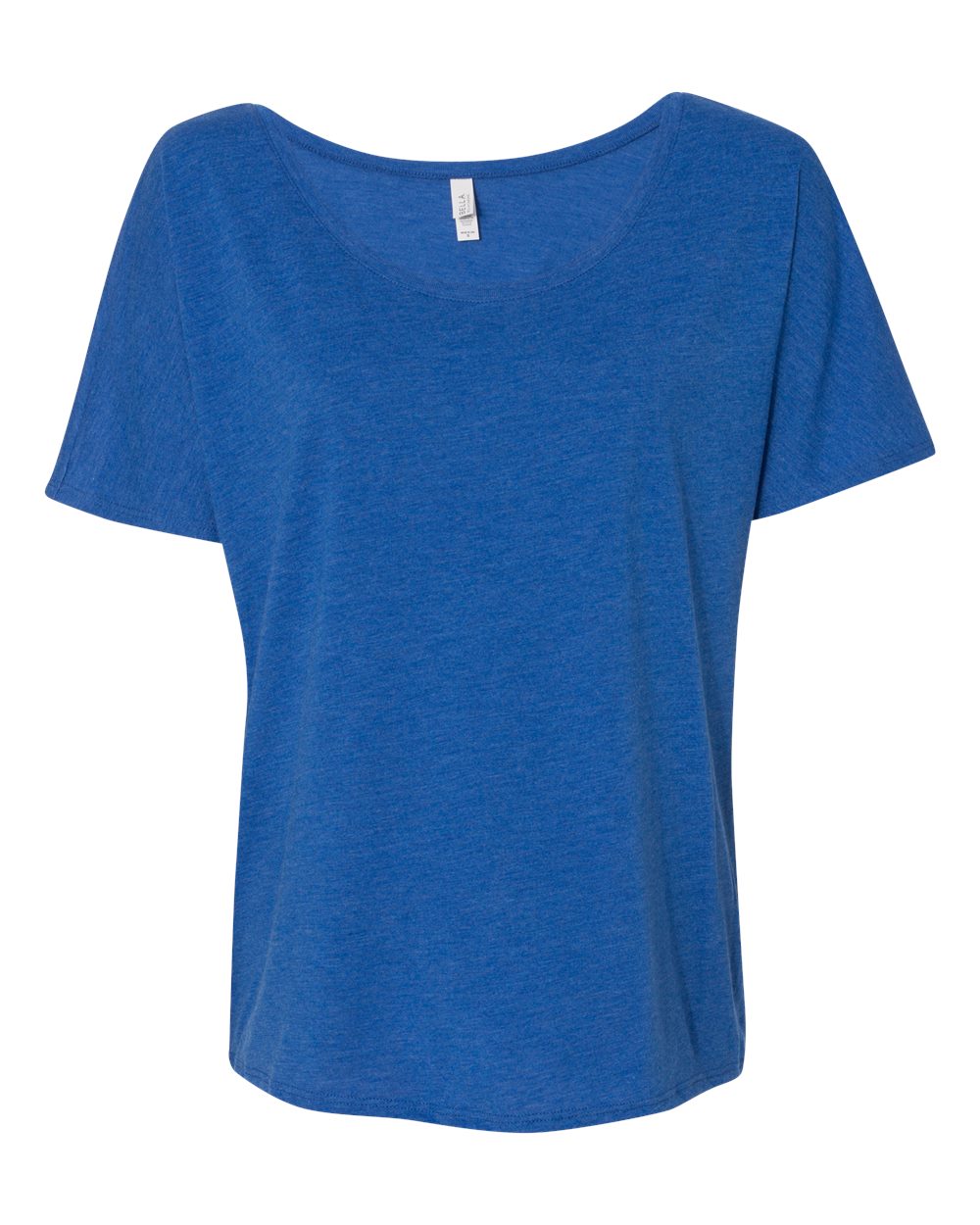 Women’s Slouchy Tee - Front - B80606743 - True Royal Triblend