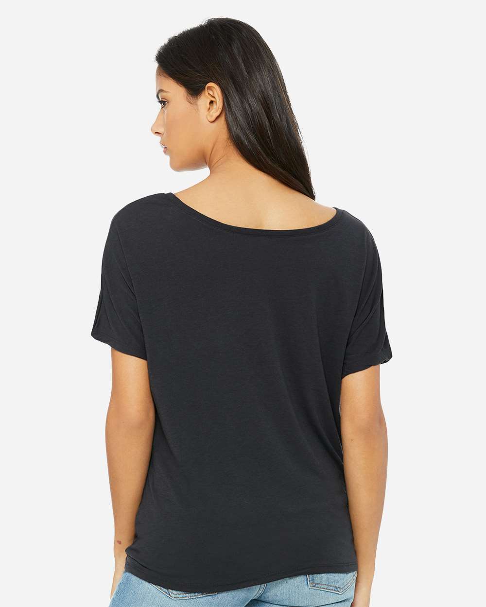 Women’s Slouchy Tee - OnModelBack - B80606203 - Dark Grey