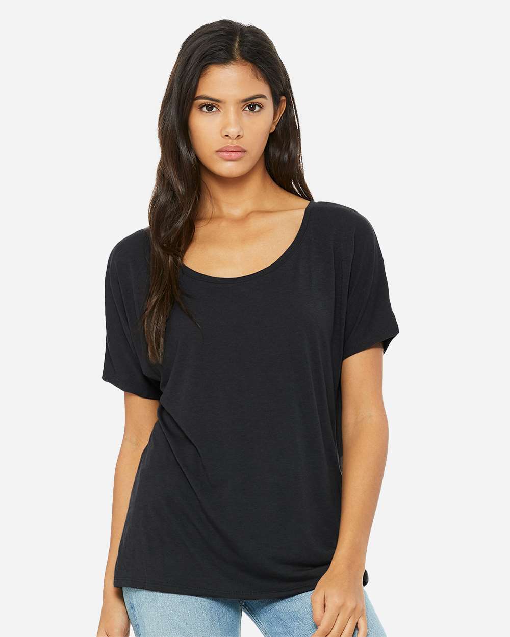Women’s Slouchy Tee - OnModelFront - B80606203 - Dark Grey