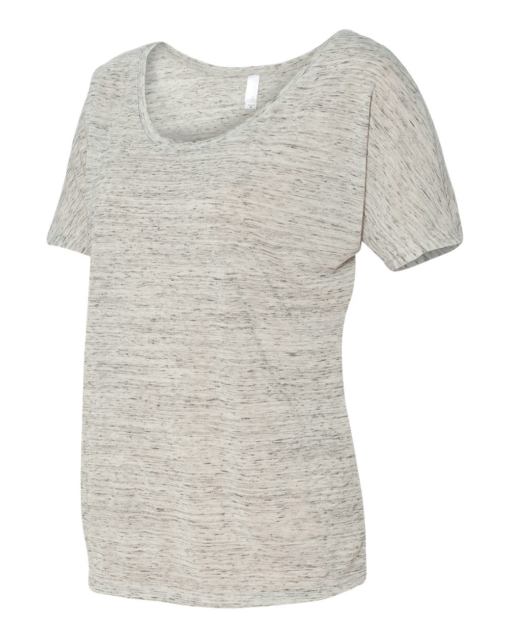 Women’s Slouchy Tee - Side - B80606013 - White Marble