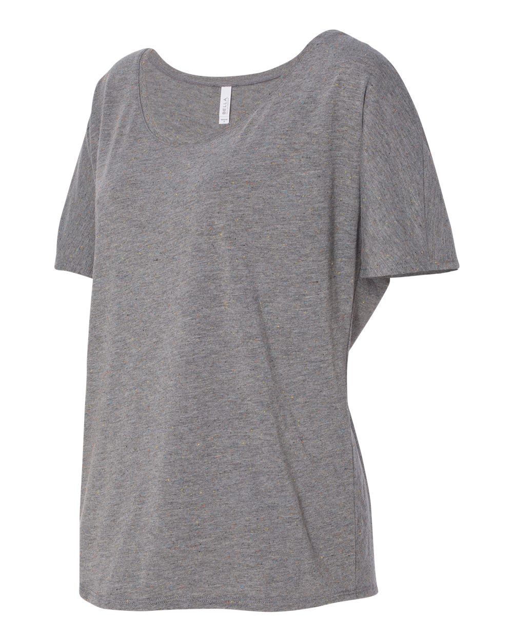 Women’s Slouchy Tee - Side - B80606083 - Deep Heather Speckled