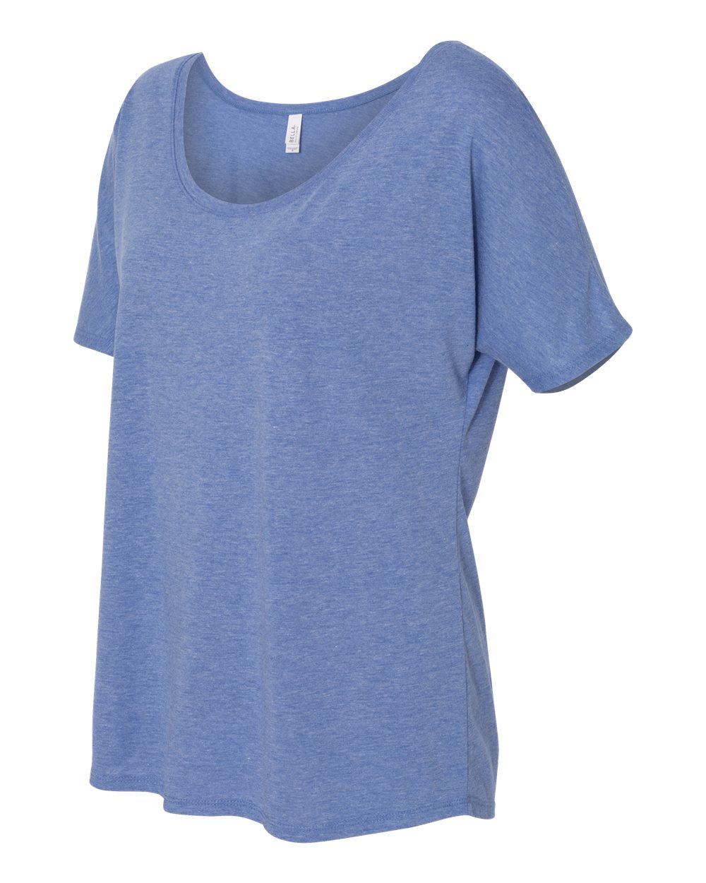 Women’s Slouchy Tee - Side - B80606253 - Blue Triblend