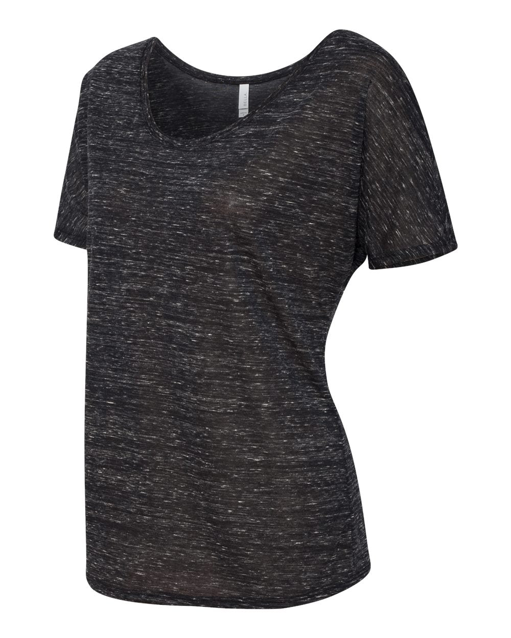 Women’s Slouchy Tee - Side - B80606513 - Black Marble