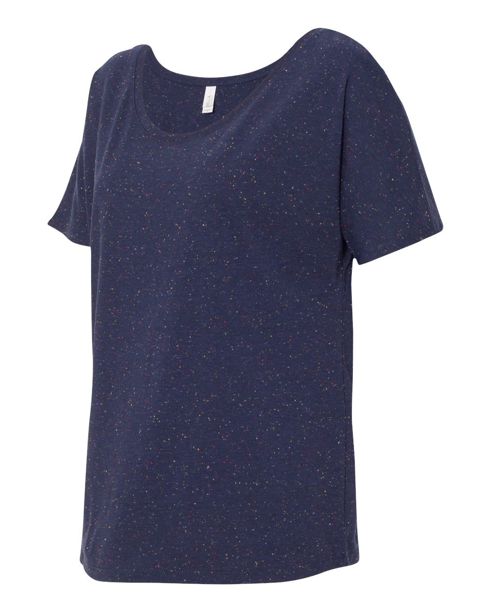 Women’s Slouchy Tee - Side - B80606633 - Navy Speckled