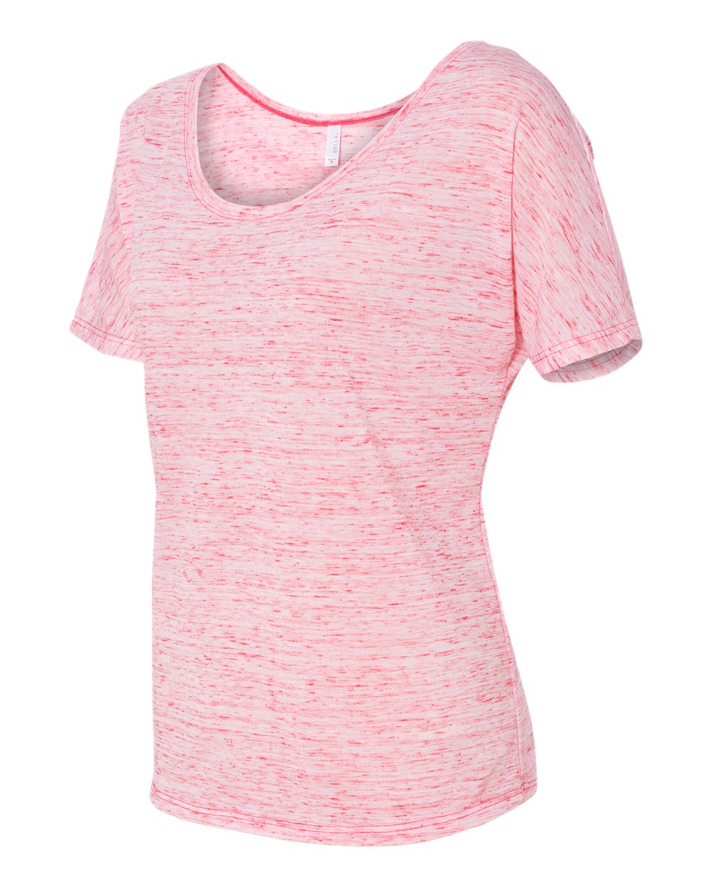 Women’s Slouchy Tee - Side - B80606713 - Red Marble