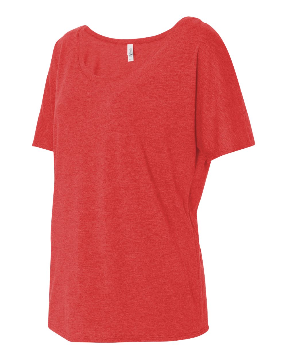 Women’s Slouchy Tee - Side - B80606723 - Red Triblend