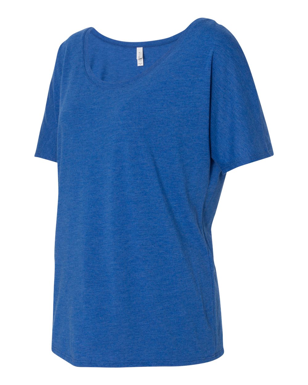 Women’s Slouchy Tee - Side - B80606743 - True Royal Triblend