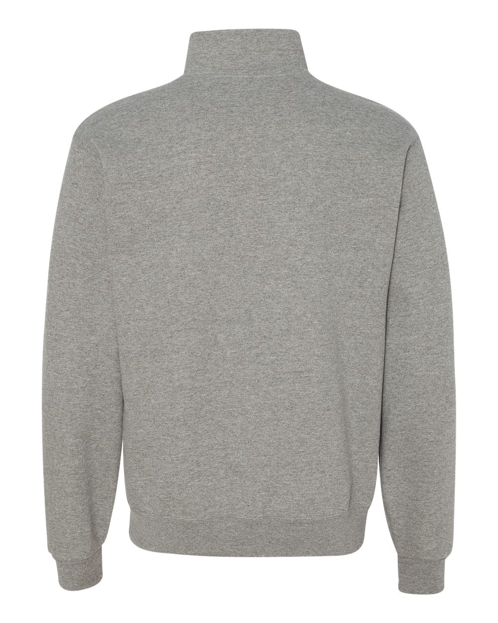 Unisex Nublend® Cadet Collar Quarter-Zip Sweatshirt - Back - B85735583 - Oxford