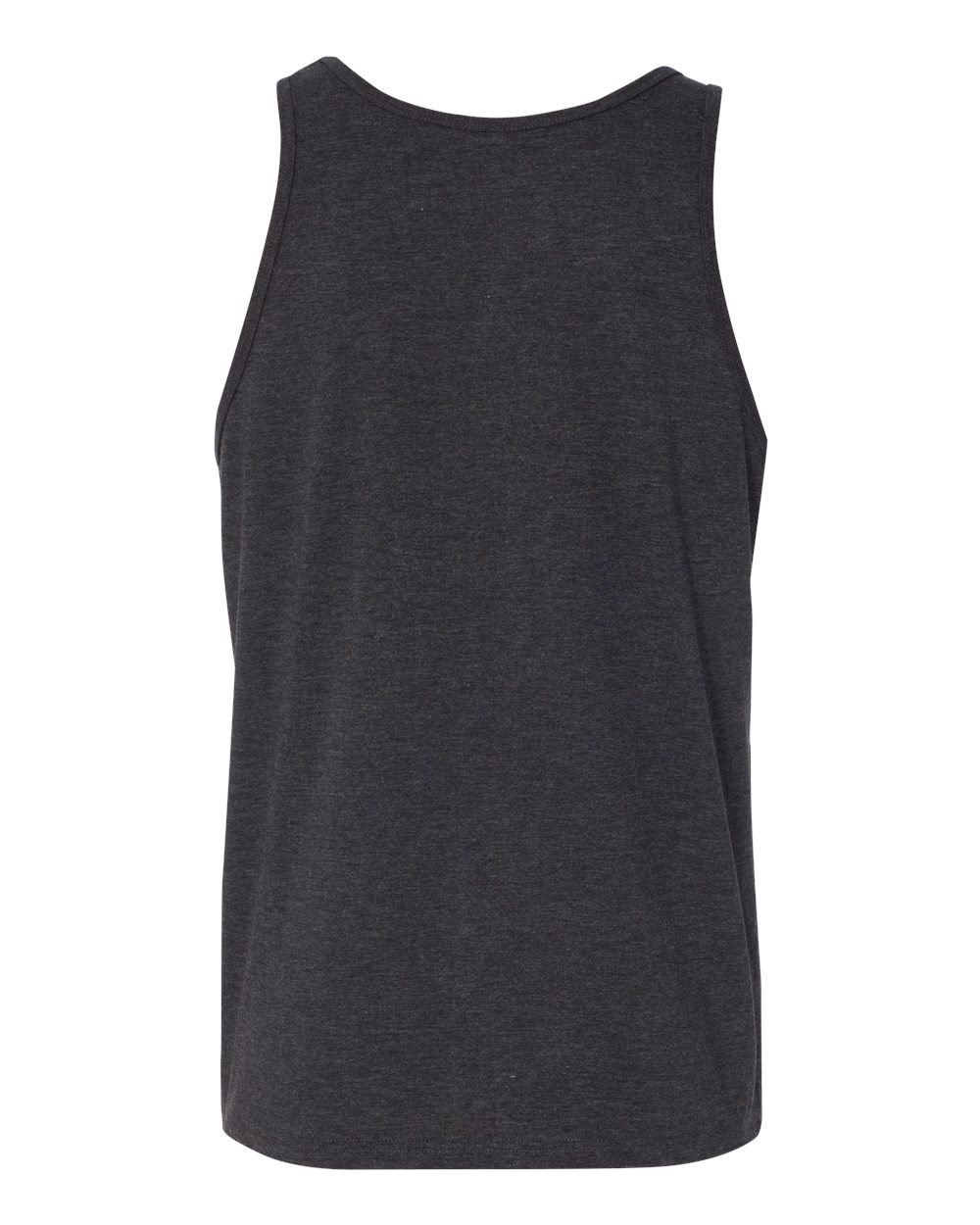 Jersey Tank - Back - B80806982 - Charcoal Black Triblend/ Solid Black Triblend