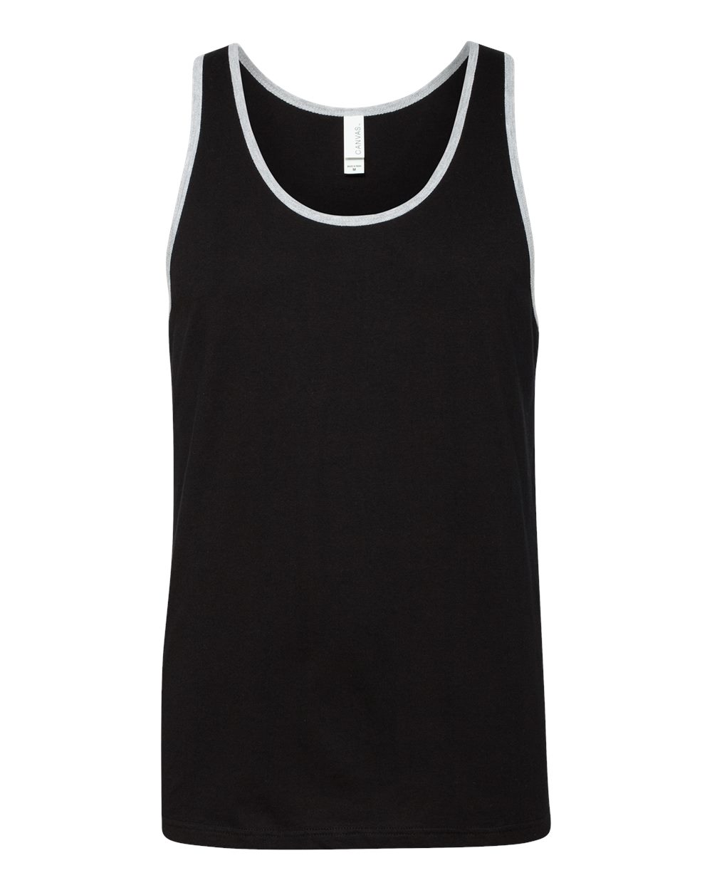 Jersey Tank - Front - B80806512 - Black/ Athletic Heather