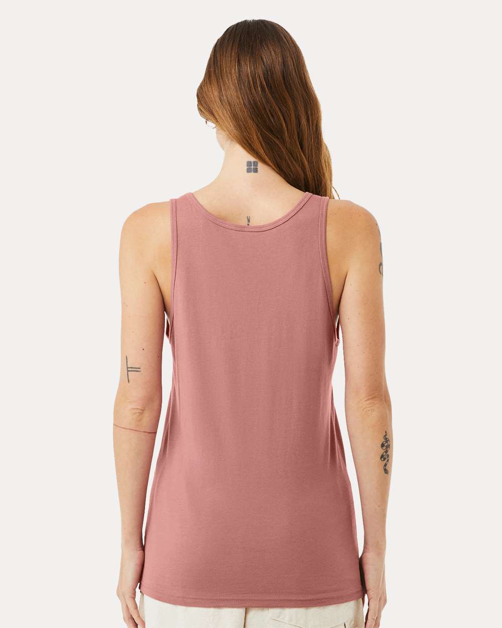 Jersey Tank - OnModelBack - B80806442 - Mauve