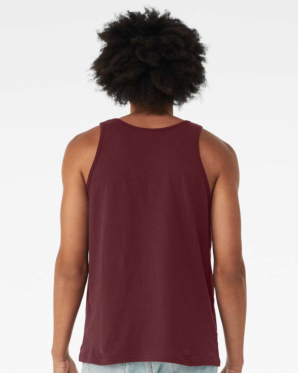 Jersey Tank - OnModelBack - B80806542 - Maroon