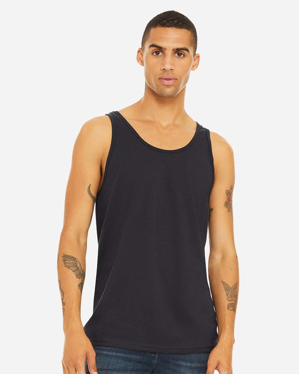 Jersey Tank - OnModelFront - B80806082 - Dark Grey