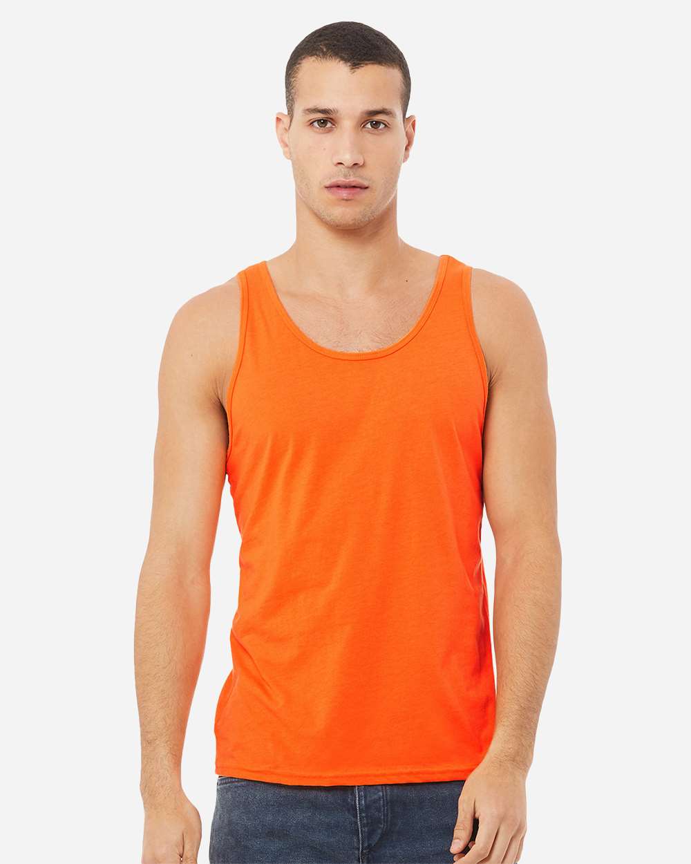 Jersey Tank - OnModelFront - B80806332 - Neon Orange