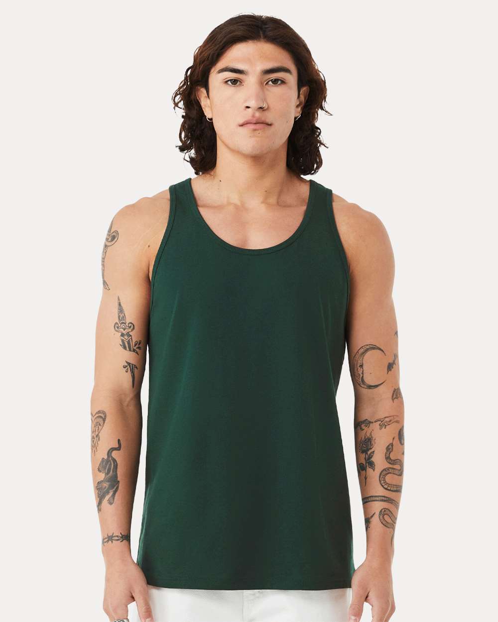 Jersey Tank - OnModelFront - B80806432 - Forest