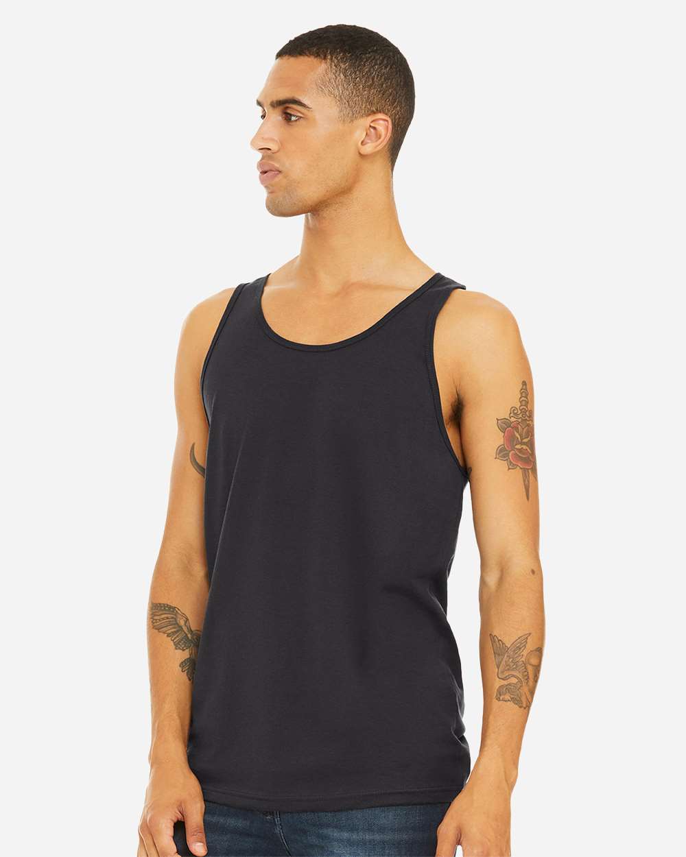 Jersey Tank - OnModelSide - B80806082 - Dark Grey