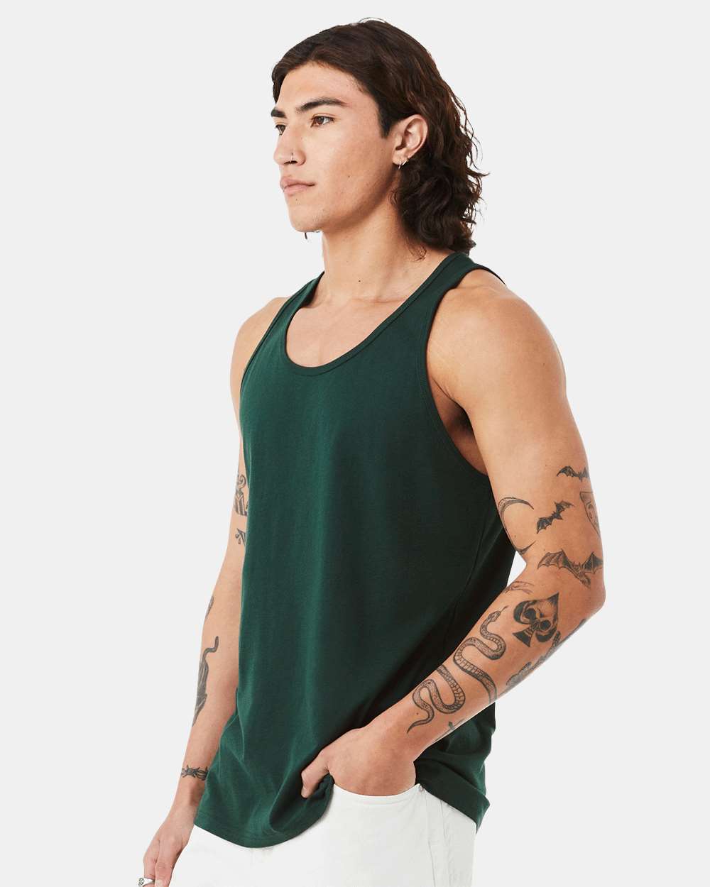 Jersey Tank - OnModelSide - B80806432 - Forest