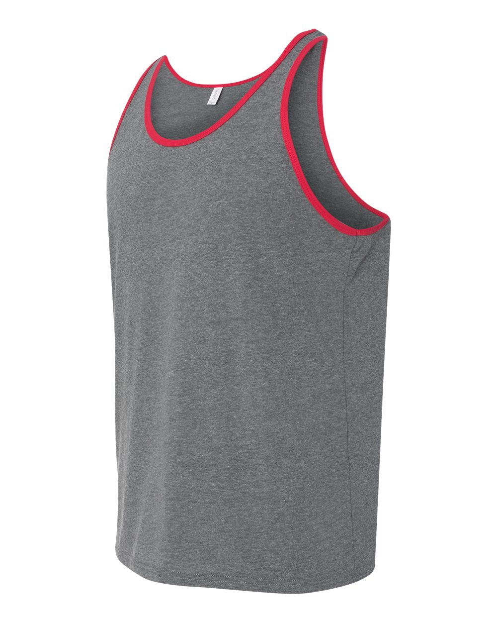 Jersey Tank - Side - B80806722 - Deep Heather/ Red