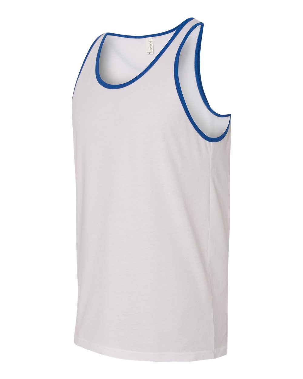 Jersey Tank - Side - B80806732 - White/ True Royal