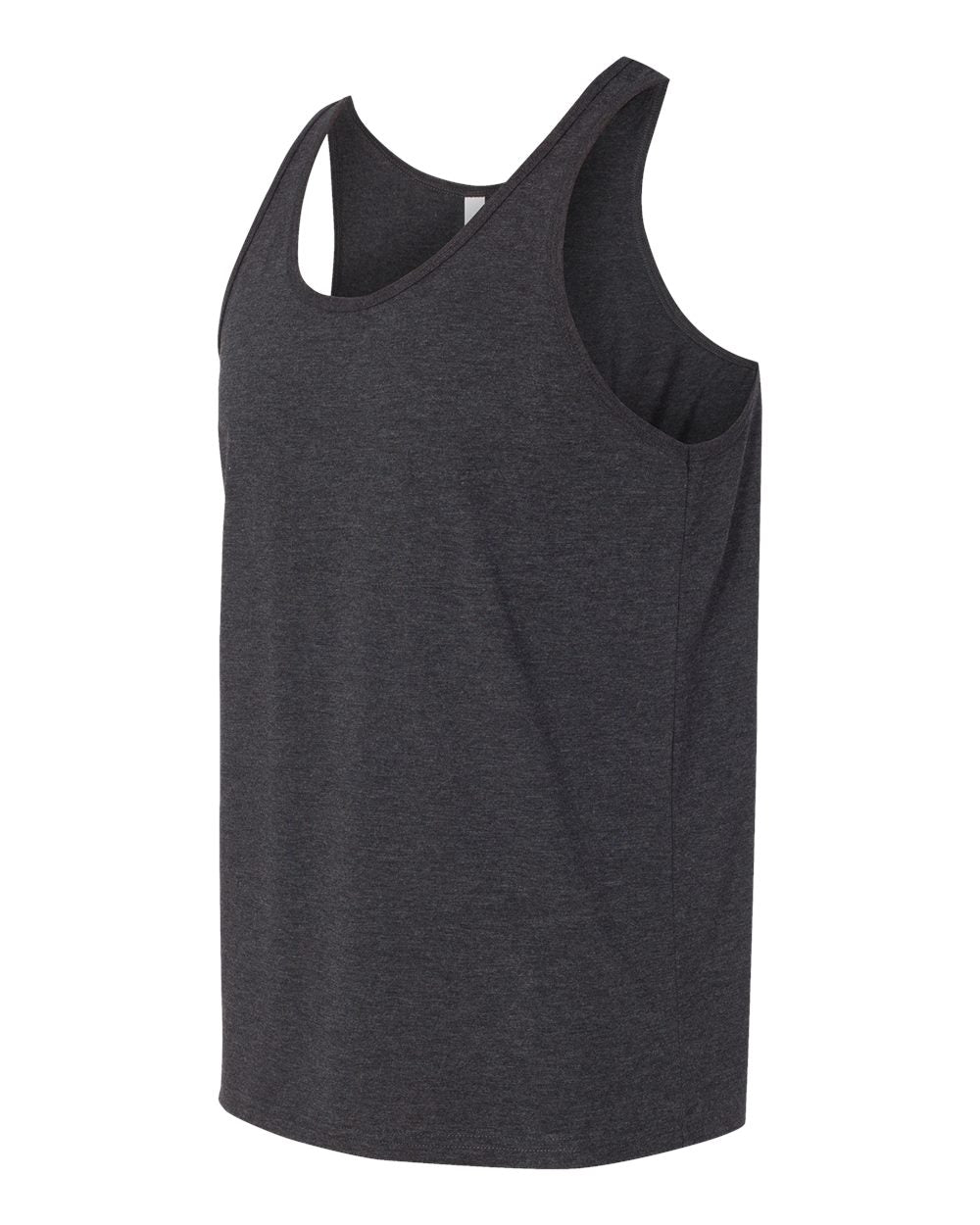 Jersey Tank - Side - B80806982 - Charcoal Black Triblend/ Solid Black Triblend
