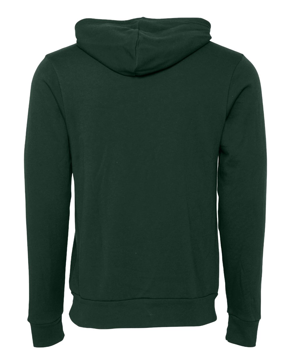 Unisex Sponge Fleece Hoodie - Back - B86306042 - Forest