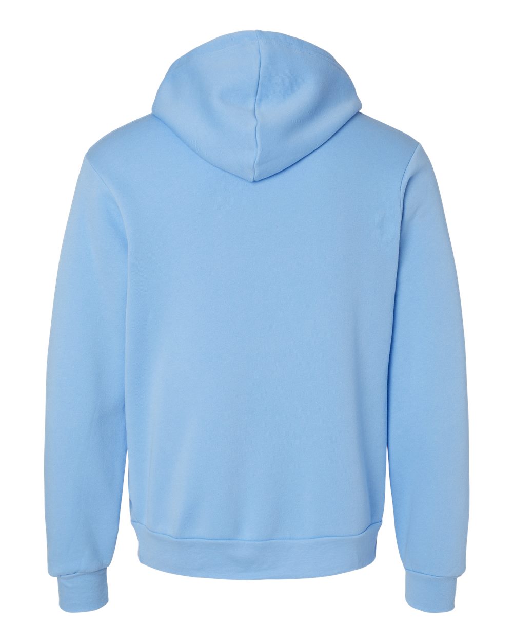 Unisex Sponge Fleece Hoodie - Back - B86306052 - Carolina Blue