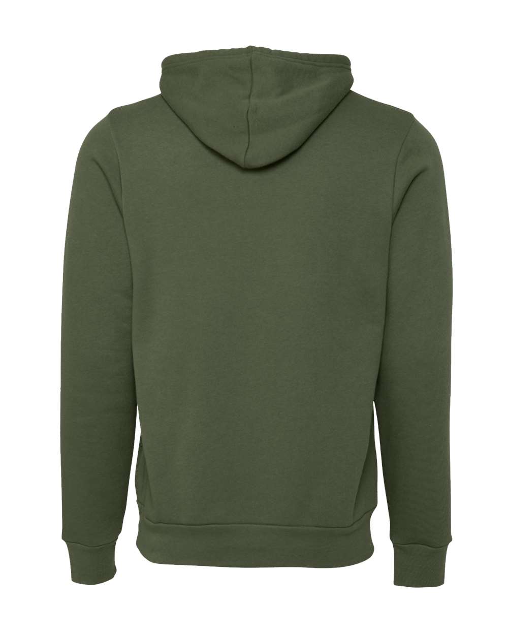 Unisex Sponge Fleece Hoodie - Back - B86306062 - Military Green
