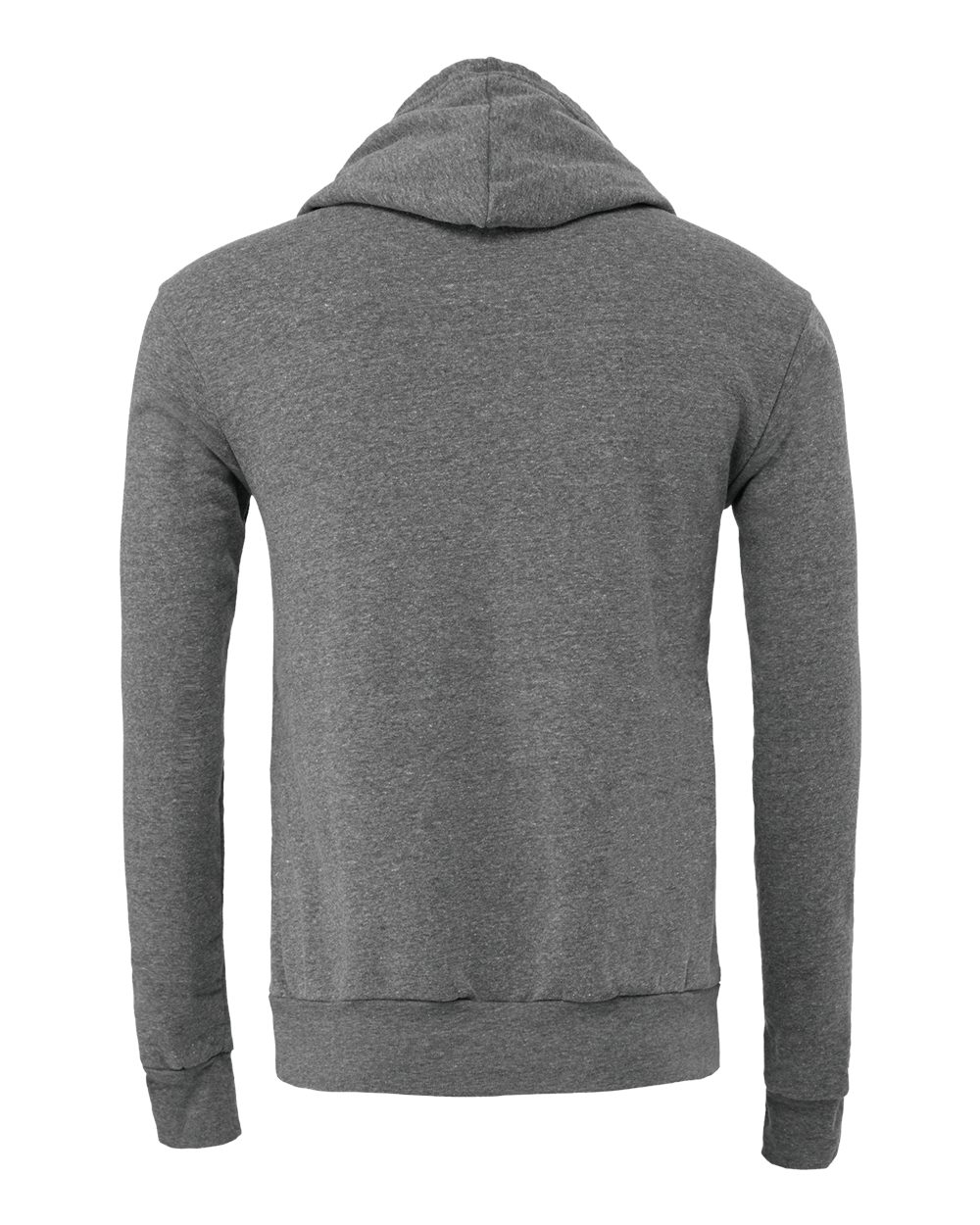 Unisex Sponge Fleece Hoodie - Back - B86306072 - Deep Heather