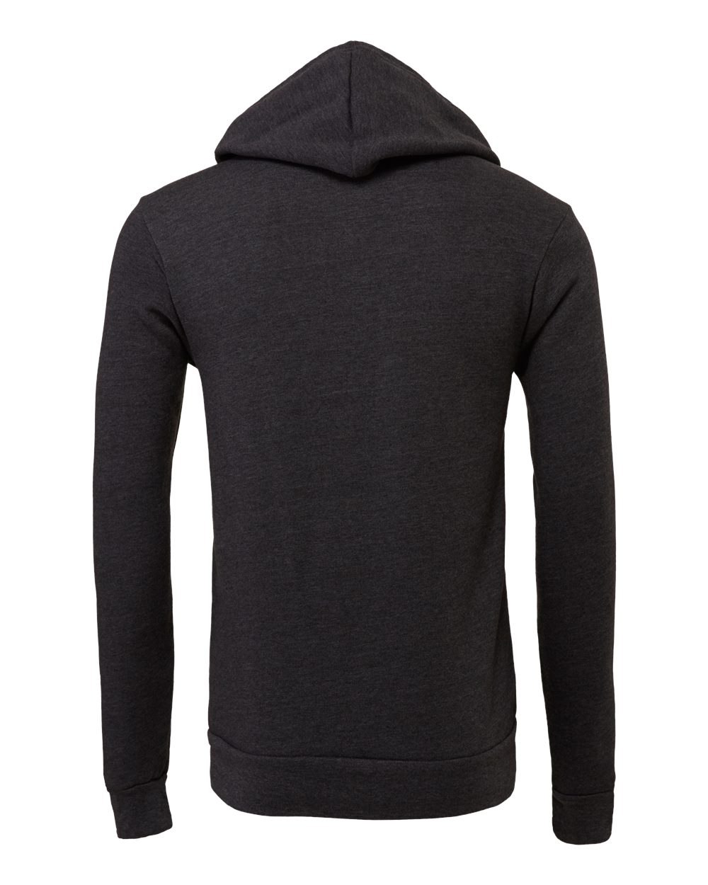 Unisex Sponge Fleece Hoodie - Back - B86306102 - Dark Grey Heather