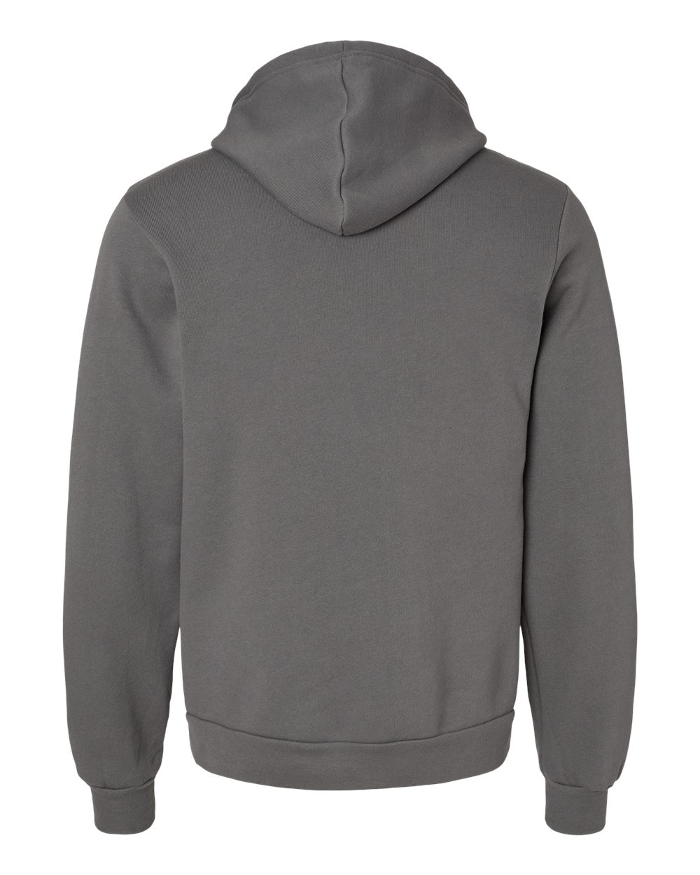 Unisex Sponge Fleece Hoodie - Back - B86306122 - Asphalt