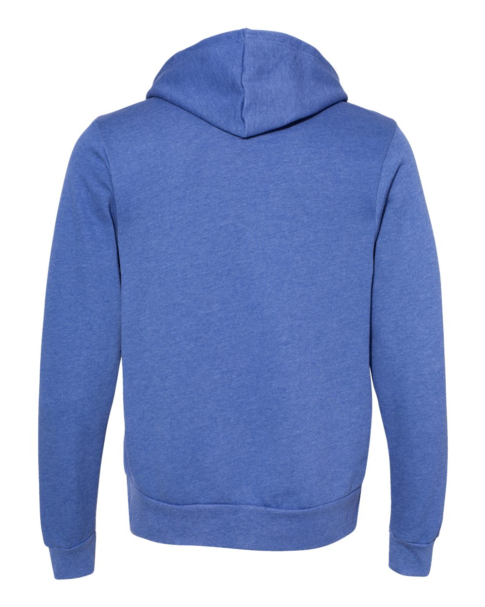 Unisex Sponge Fleece Hoodie - Back - B86306142 - Heather Columbia Blue