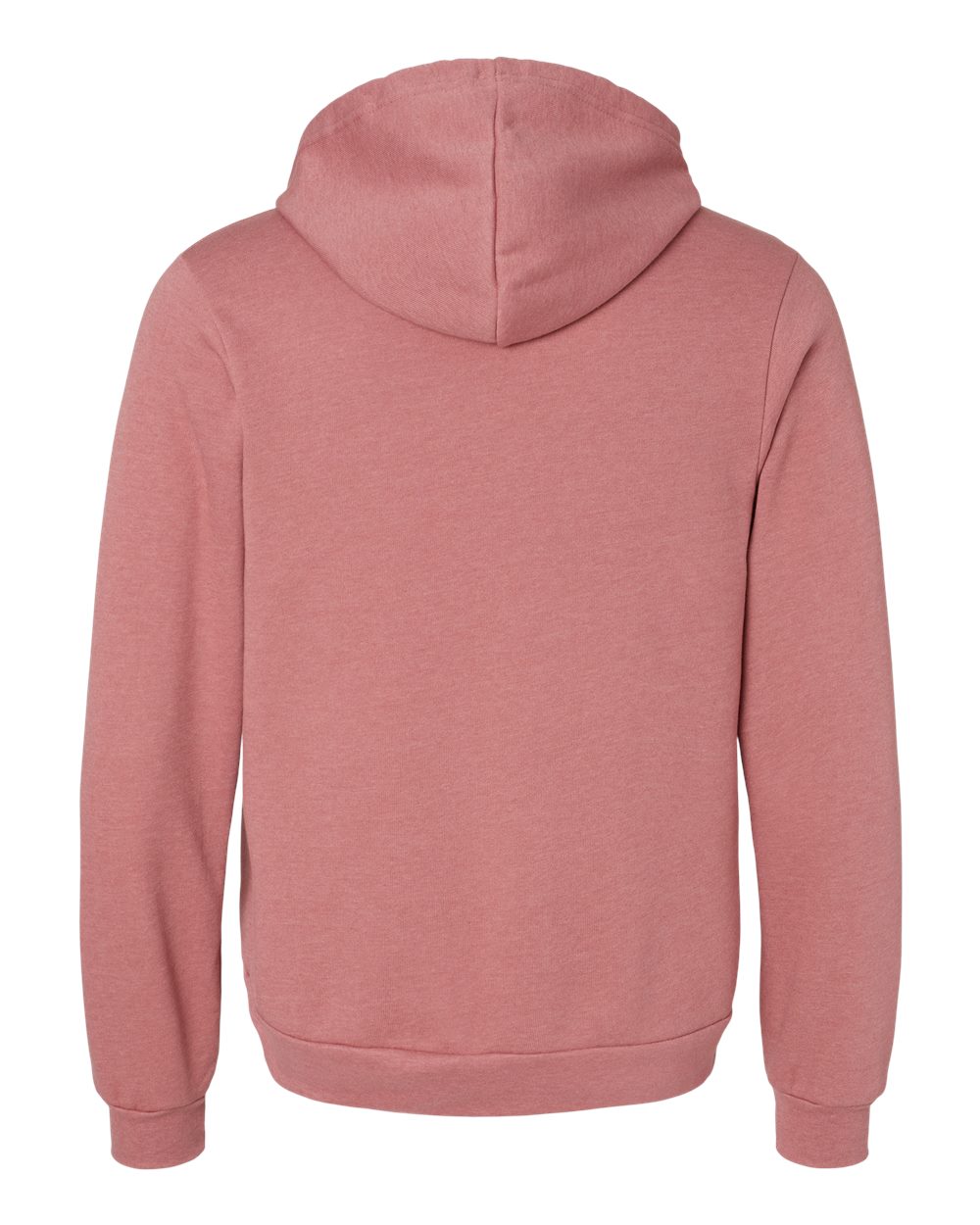 Unisex Sponge Fleece Hoodie - Back - B86306162 - Heather Mauve