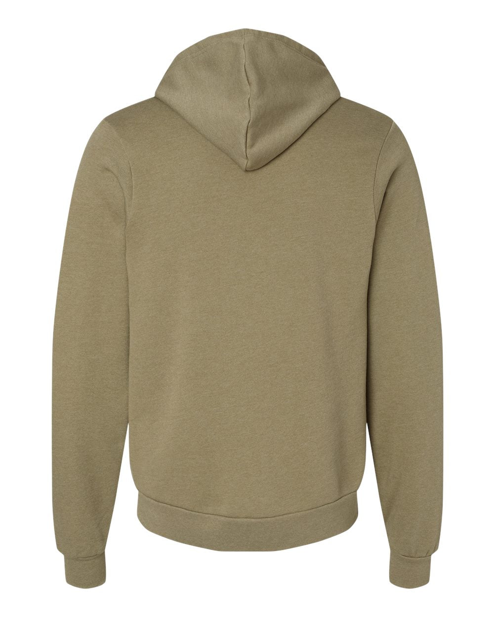 Unisex Sponge Fleece Hoodie - Back - B86306192 - Heather Olive