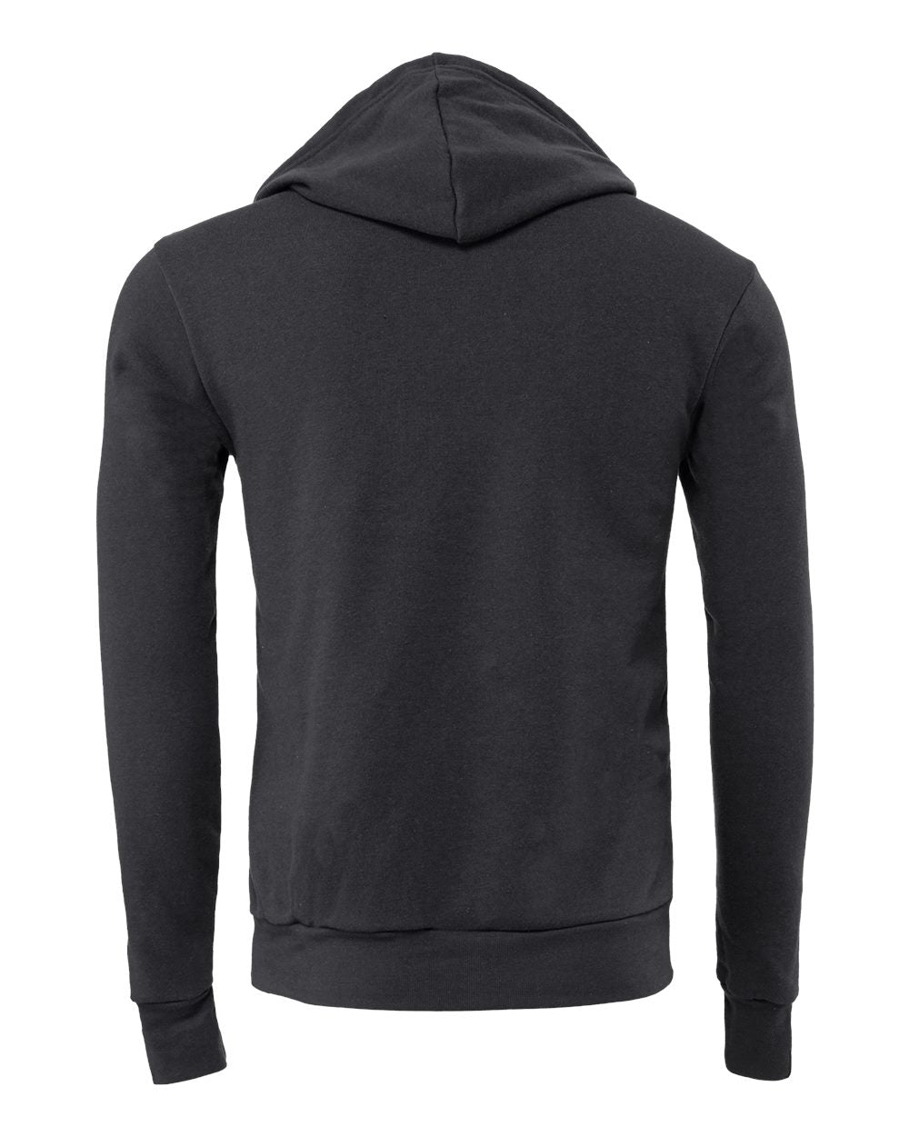Unisex Sponge Fleece Hoodie - Back - B86306202 - Dark Grey