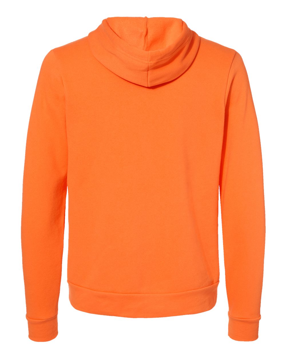 Unisex Sponge Fleece Hoodie - Back - B86306242 - Orange