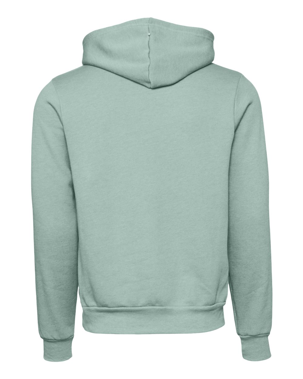 Unisex Sponge Fleece Hoodie - Back - B86306432 - Dusty Blue