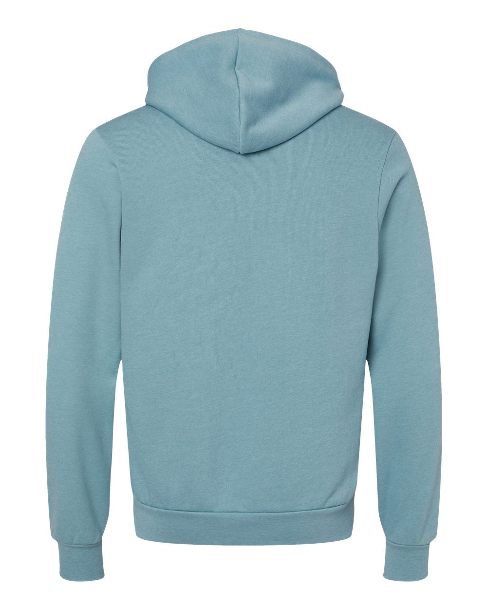 Unisex Sponge Fleece Hoodie - Back - B86306452 - Heather Blue Lagoon
