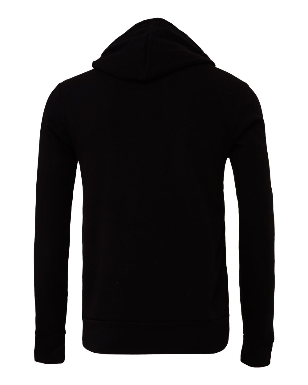 Unisex Sponge Fleece Hoodie - Back - B86306502 - Black