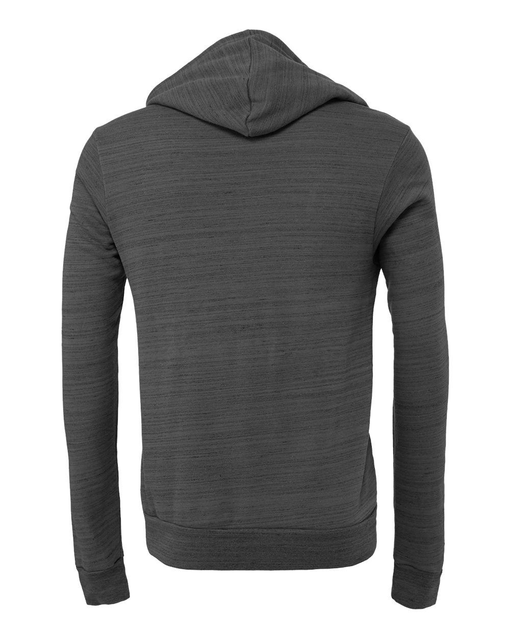 Unisex Sponge Fleece Hoodie - Back - B86306512 - Dark Grey Marble