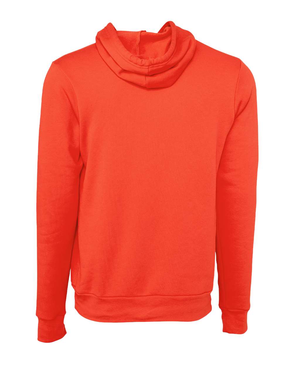Unisex Sponge Fleece Hoodie - Back - B86306532 - Poppy