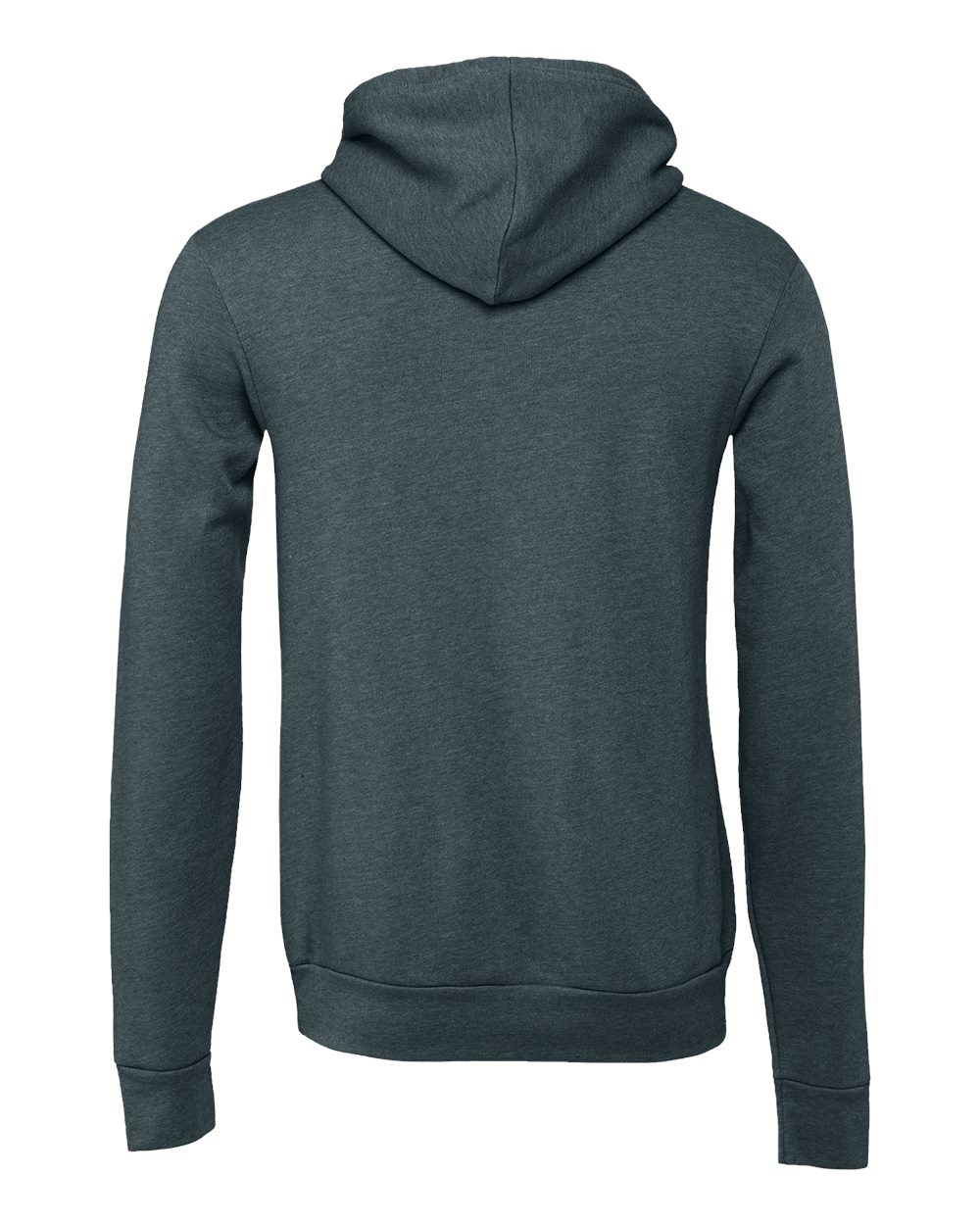 Unisex Sponge Fleece Hoodie - Back - B86306622 - Heather Slate