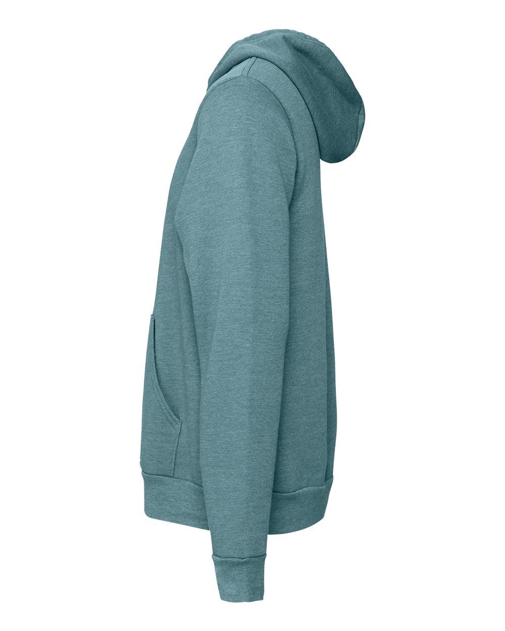 Unisex Sponge Fleece Hoodie - DirectSide - B86306772 - Heather Deep Teal