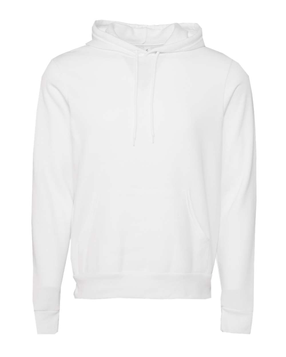 Unisex Sponge Fleece Hoodie - Front - B86306012 - DTG White
