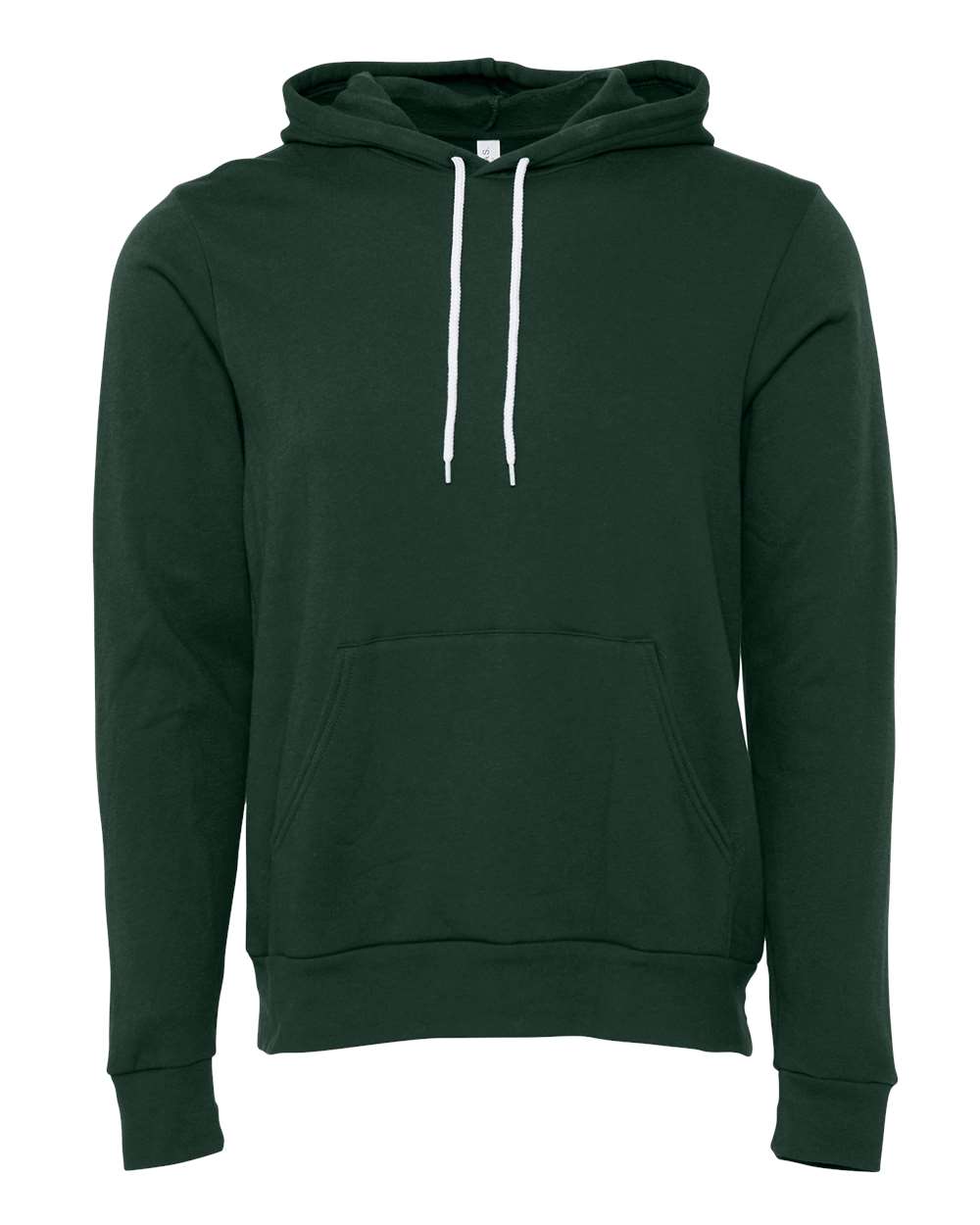 Unisex Sponge Fleece Hoodie - Front - B86306042 - Forest