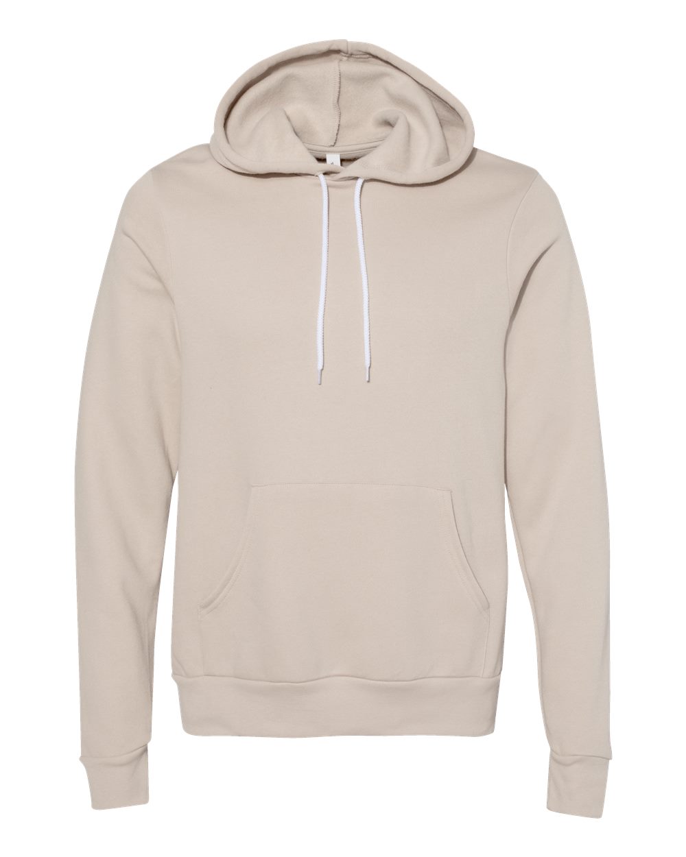Unisex Sponge Fleece Hoodie - Front - B86306152 - Heather Dust