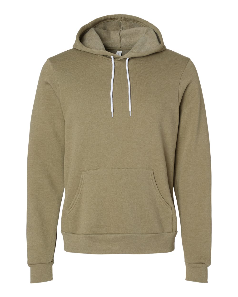 Unisex Sponge Fleece Hoodie - Front - B86306192 - Heather Olive