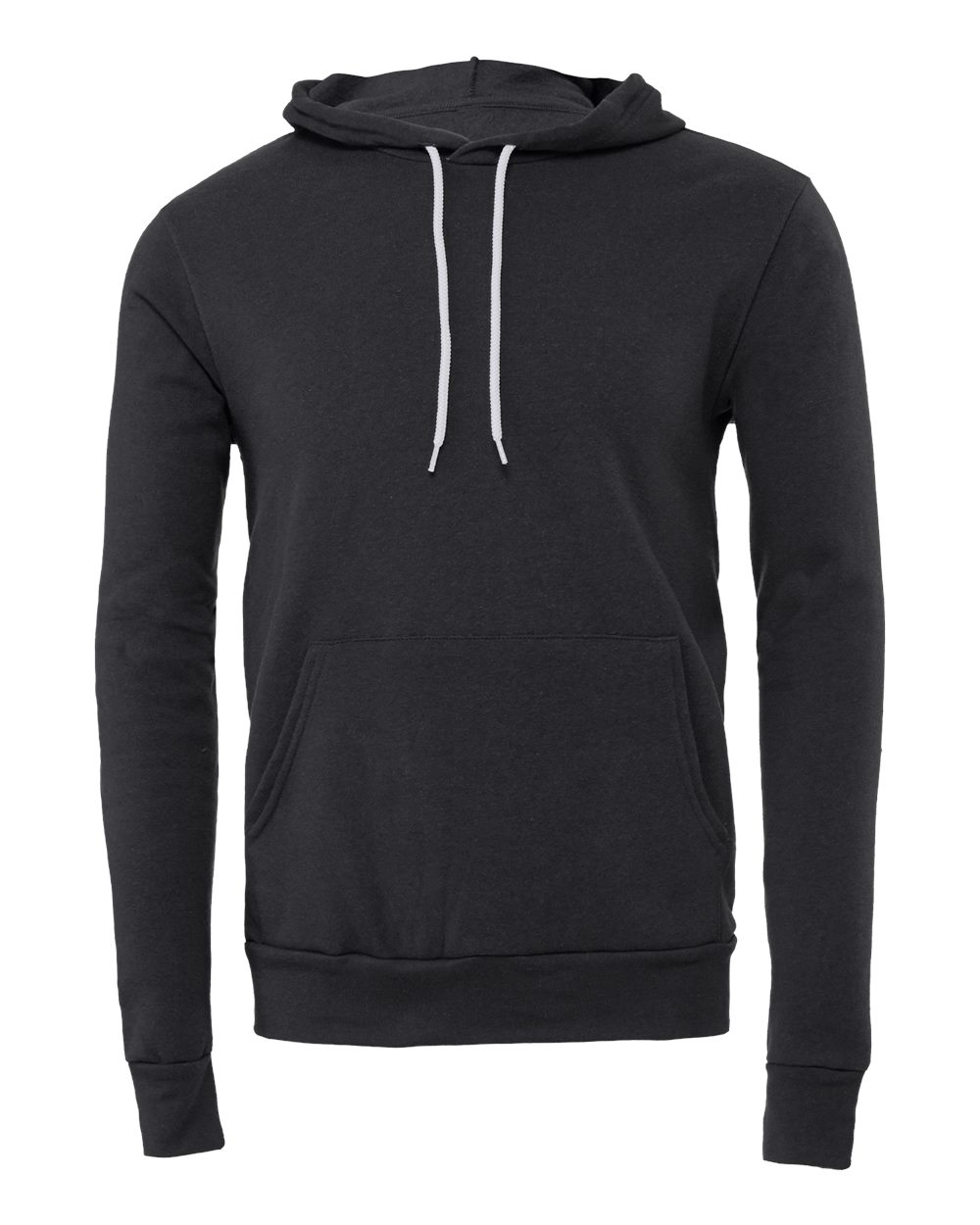 Unisex Sponge Fleece Hoodie - Front - B86306202 - Dark Grey